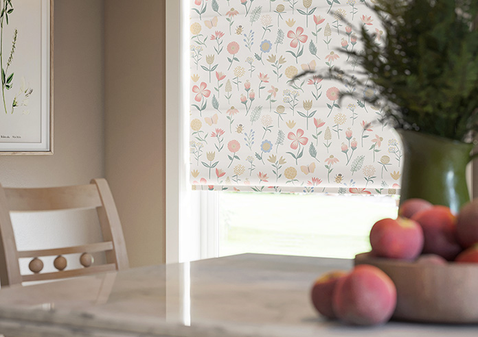 Floral Whimsy, Springtime - Roman Blind - Image 5